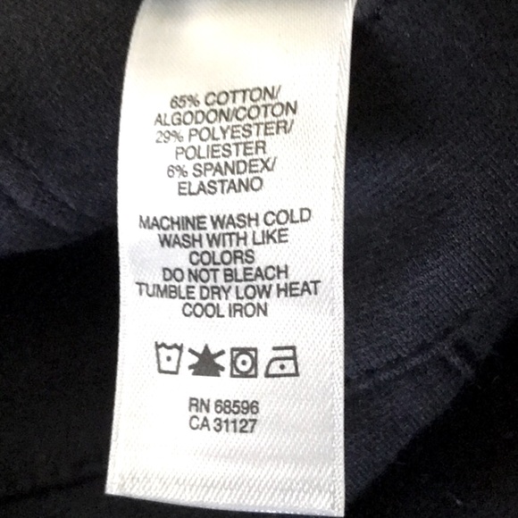 NWT DKNY JEAN Black Jean Style Black Pants with Grey Stripe Size 8 - Picture 8 of 8